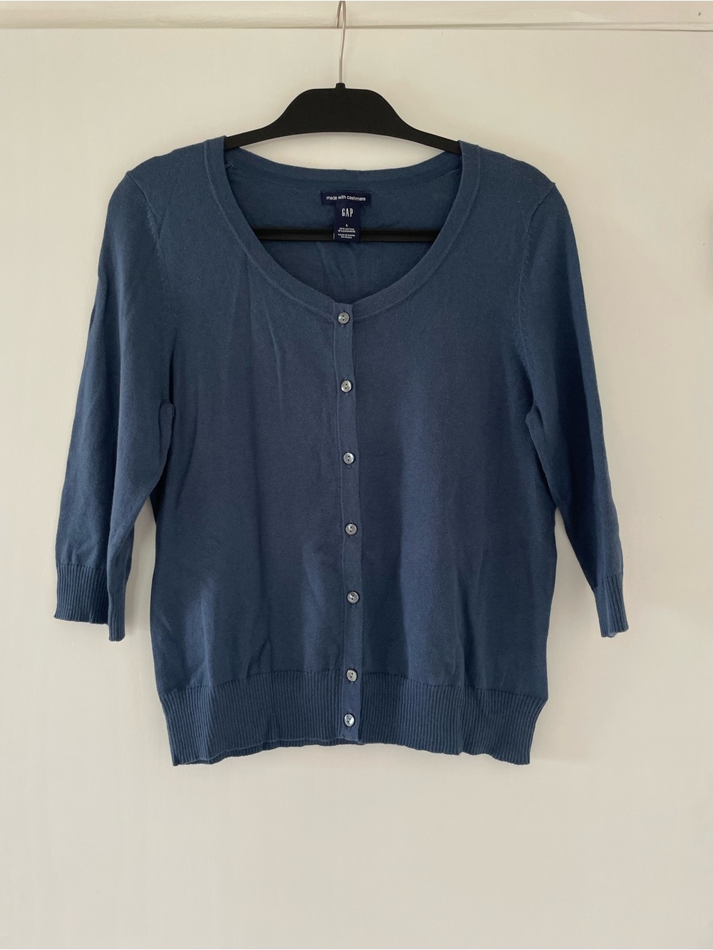 GAP Blue Button-Front Cardigan